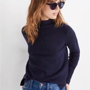 Madewell Alpaca merino wool sweater in Deep Blue